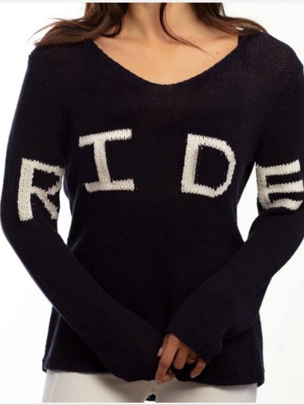 NWT Goode Rider Ride Sweater In Black Size Small - Picture 8 of 9